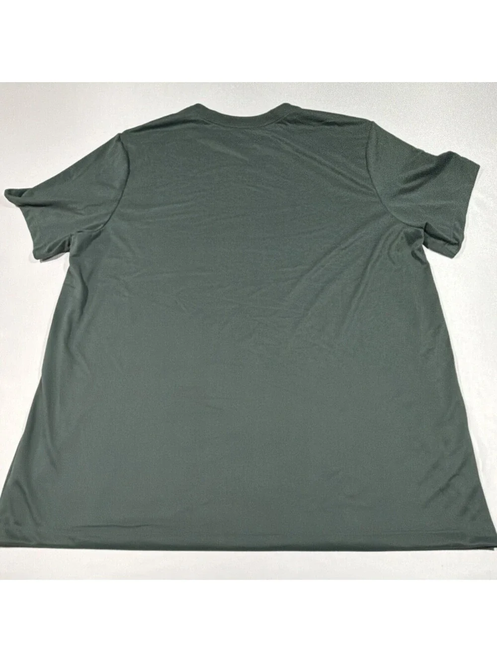 Nike Shirt Mens 2XL Green Dri Fit Performance Fitness Tee Gym Training Top
